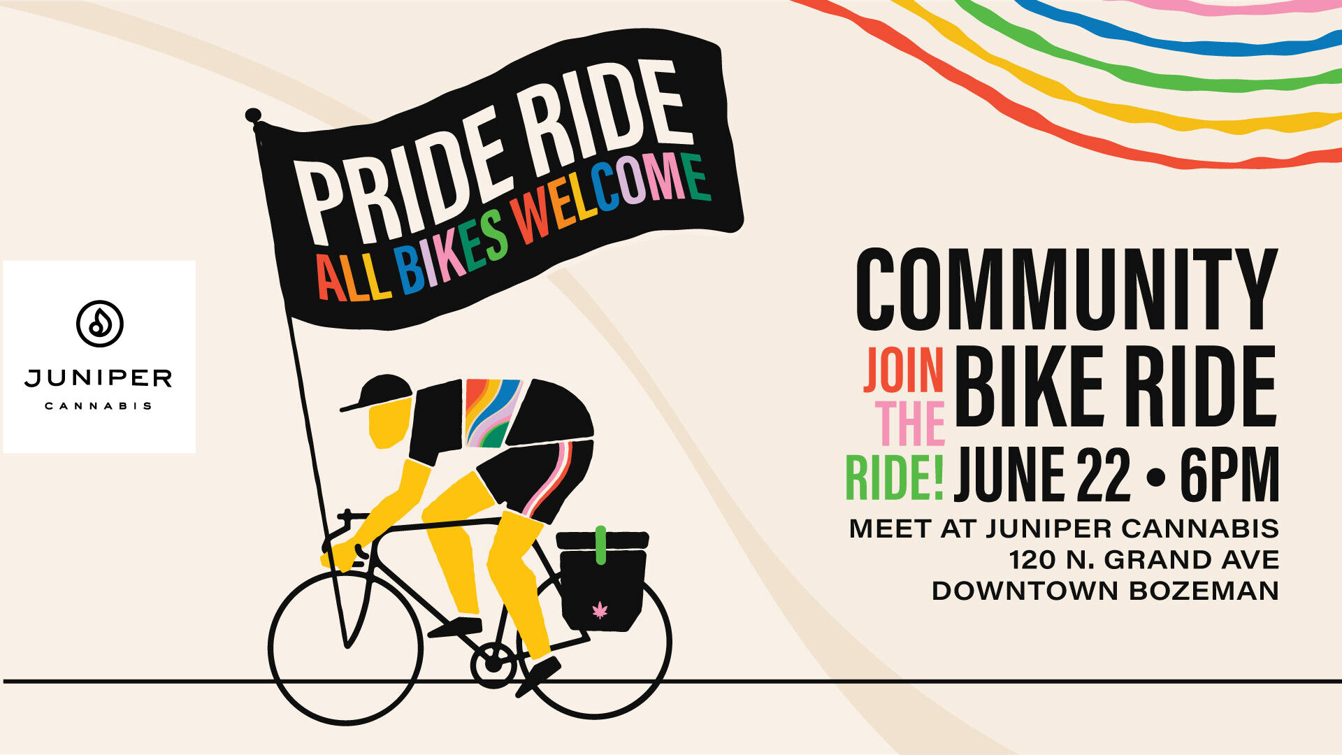 PRIDE Ride: Community Bike Ride - Juniper Cannabis