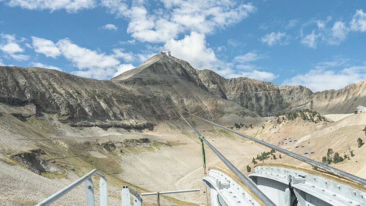 Track Rope Connects Tram’s Top and Bottom Terminals For the...